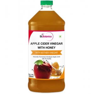 St.botanica apple cider vinegar with honey with mother vinegar